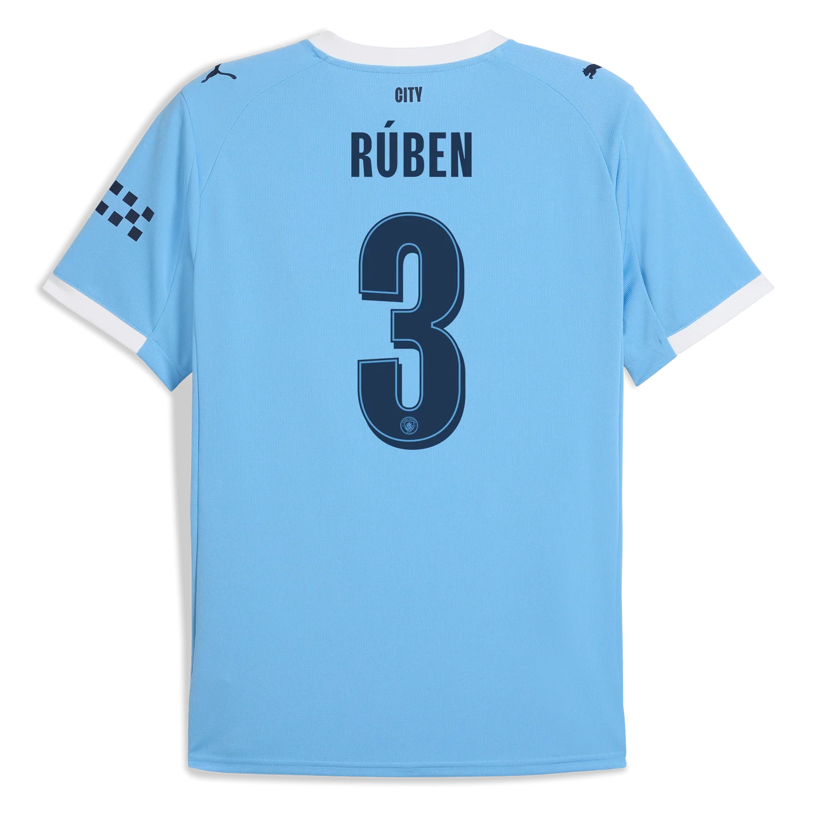 Camiseta Manchester City 25/26 Primera Equipación #3 RÚBEN