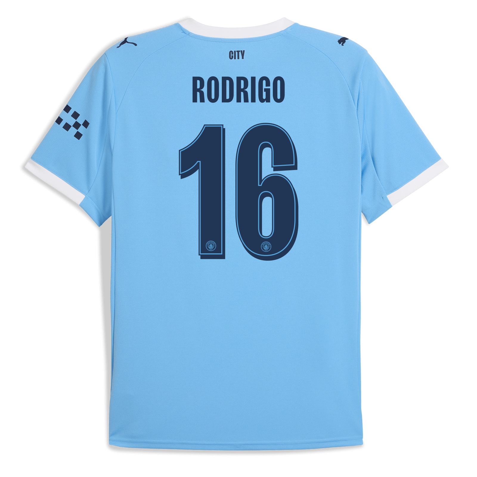 Camiseta Manchester City 25/26 Primera Equipación #16 RODRIGO