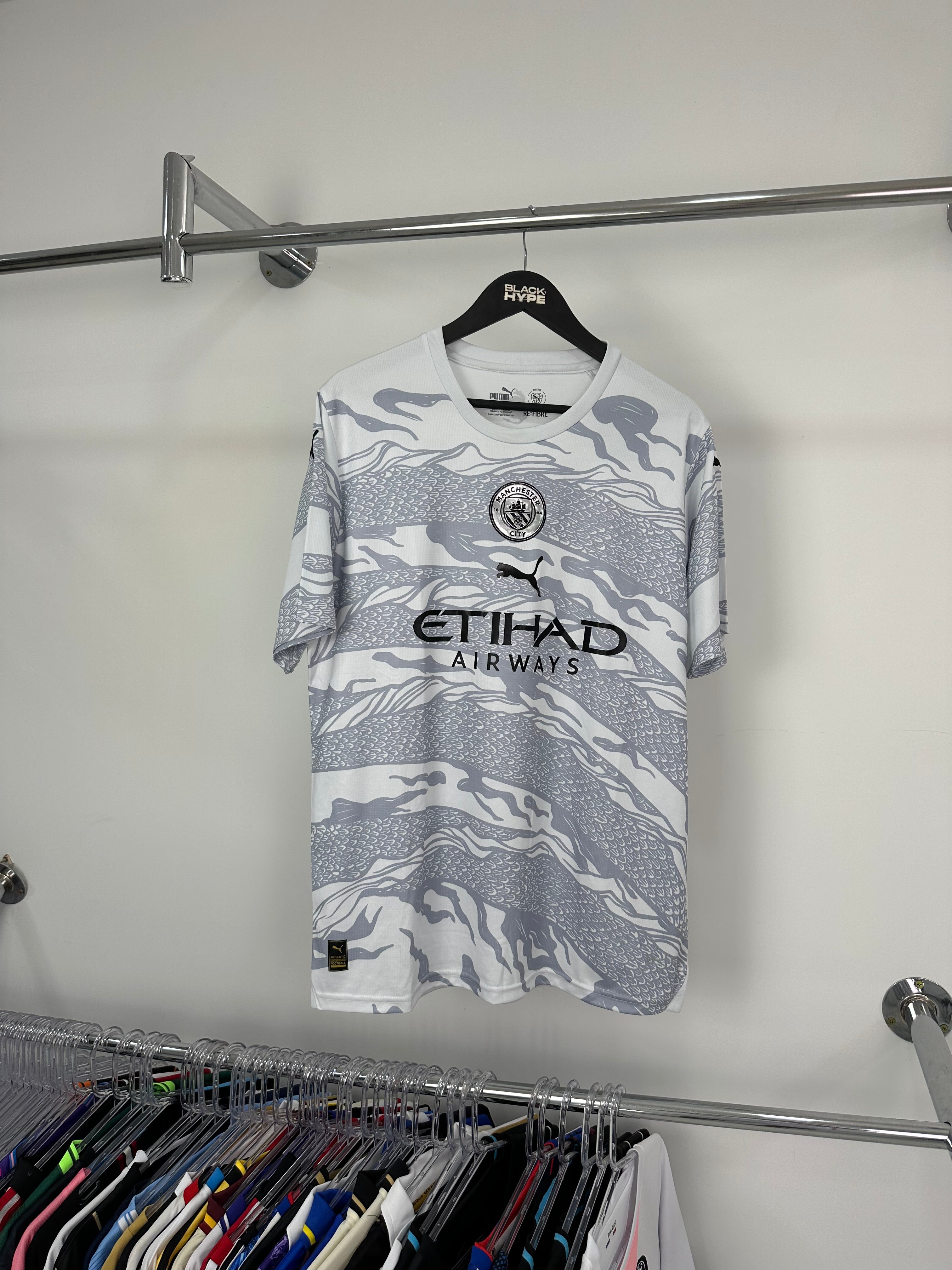 Camiseta Manchester City “Ano do Dragão de Madeira” 24/25 s/n° Torcedor Masculina - Gray