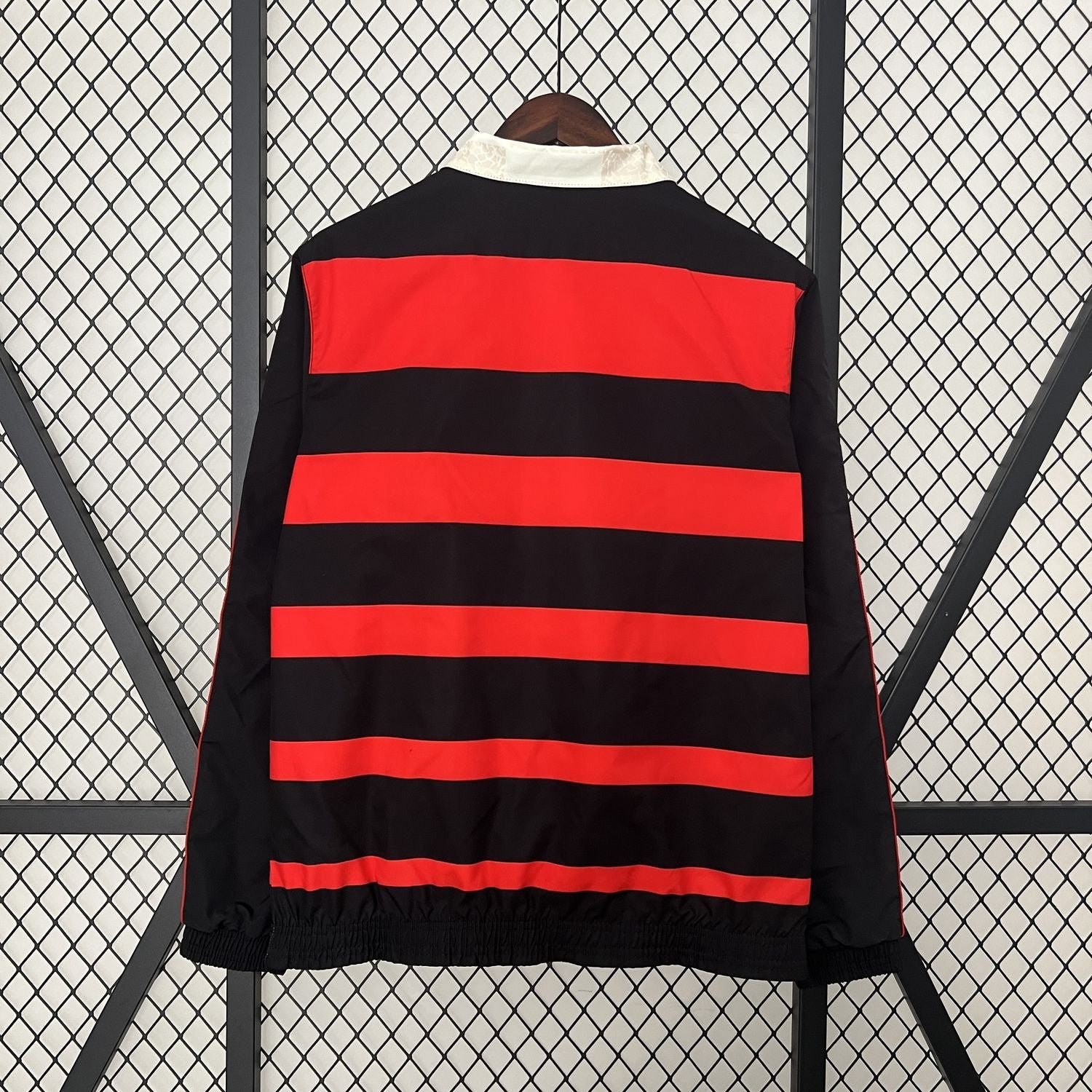 Cortavientos Flamengo - Preto e Vermelho