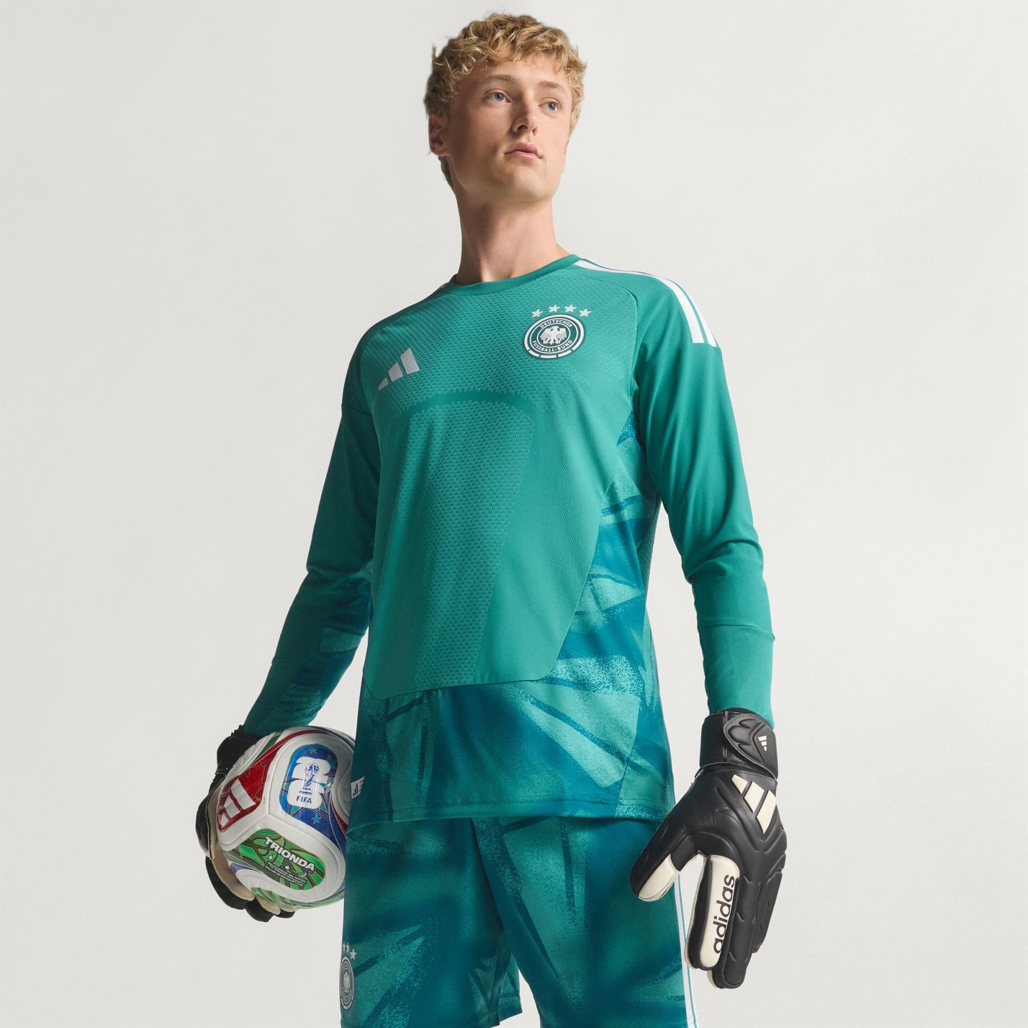 Camiseta Alemanha 2026 Portero Primera Equipación Manga Larga Mundial