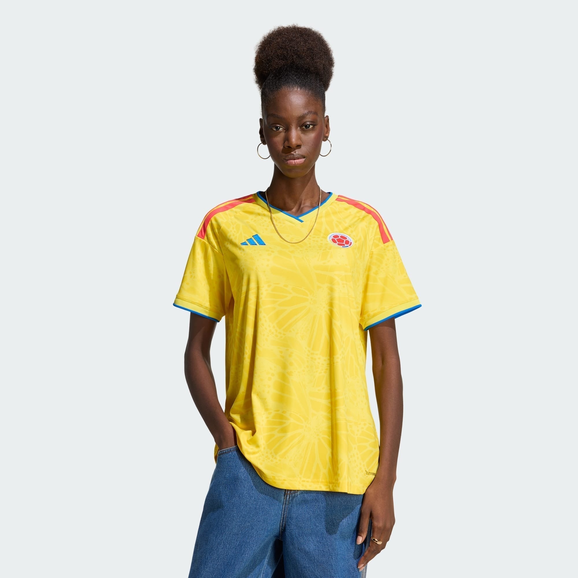 Camiseta Colombia Feminina 2026 Primera Equipación Mundial