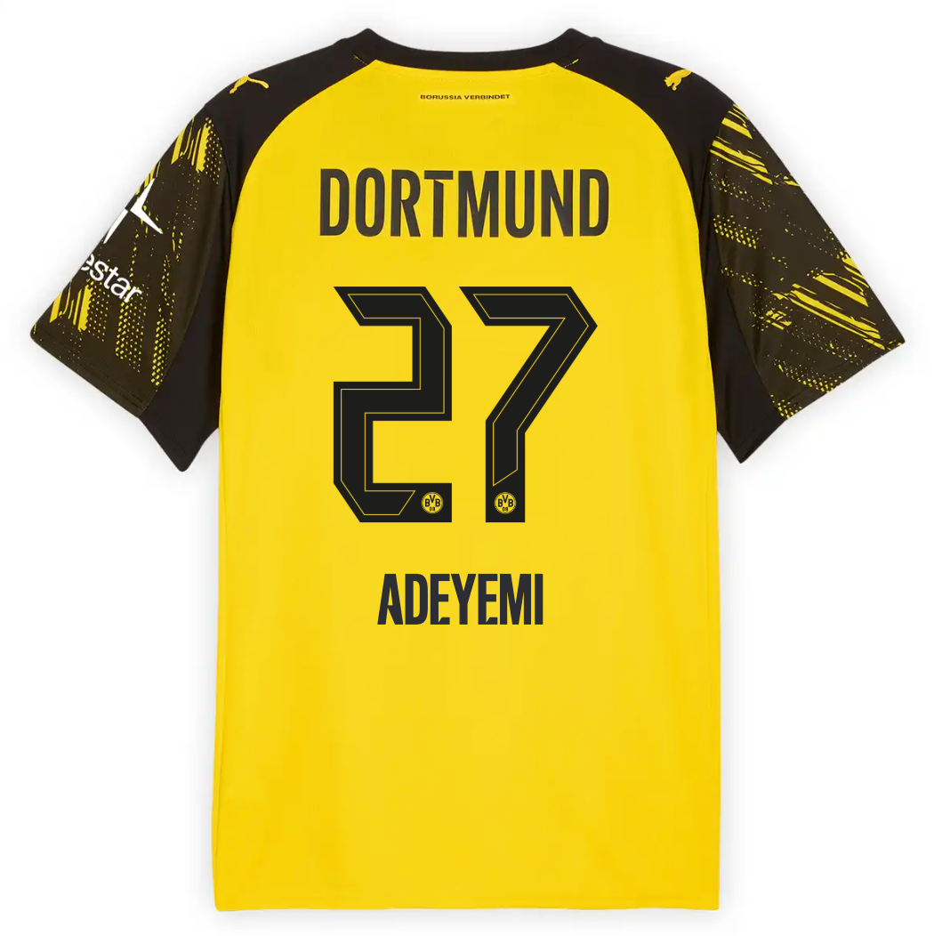 Camiseta Borussia Dortmund 25/26 Primera Equipación #27 ADEYEMI
