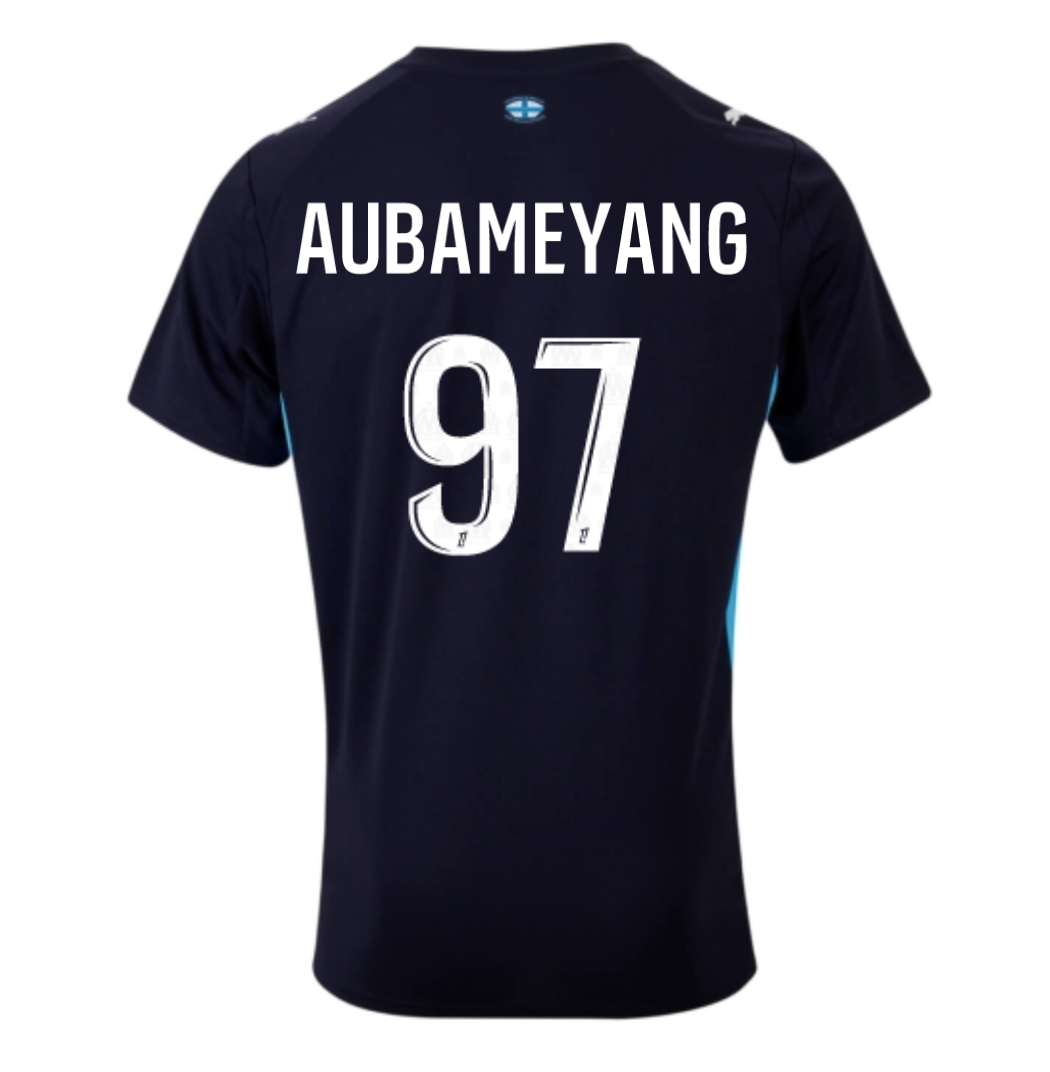 Camiseta Marseille 25/26 Segunda Equipación #97 Aubameyang