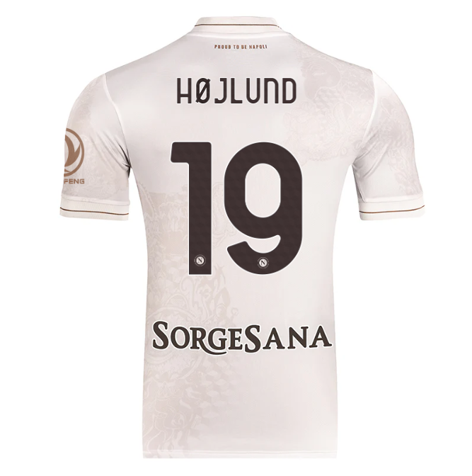 Camiseta Napoli 25/26 Segunda Equipación #19 Højlund