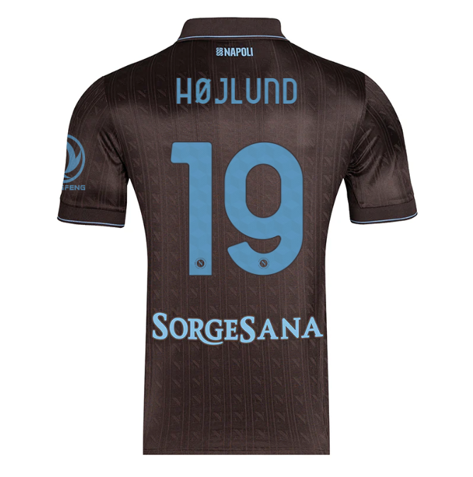 Camiseta Napoli 25/26 Tercera Equipación #19 Højlund