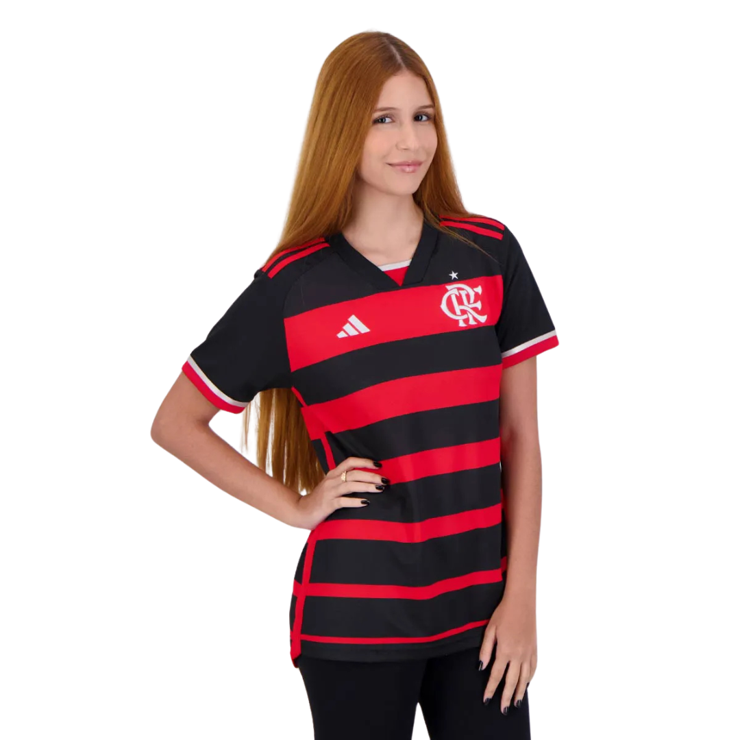 Camiseta Flamengo Feminina Adidas 2024/25 Primera Equipación