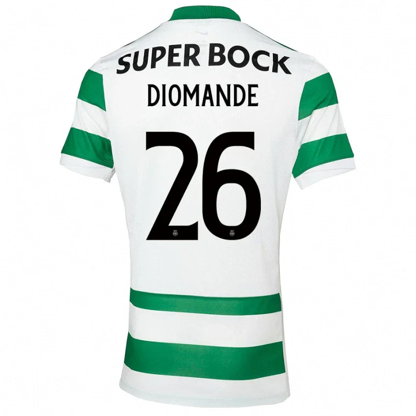 Camiseta Sporting 25/26 Primera Equipación #26 Diomande