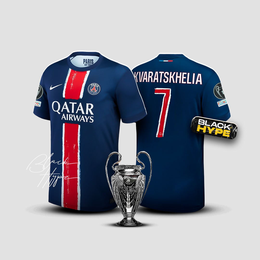 Camiseta Kvaratskhelia PSG 24/25 Primera Equipación - Champions League