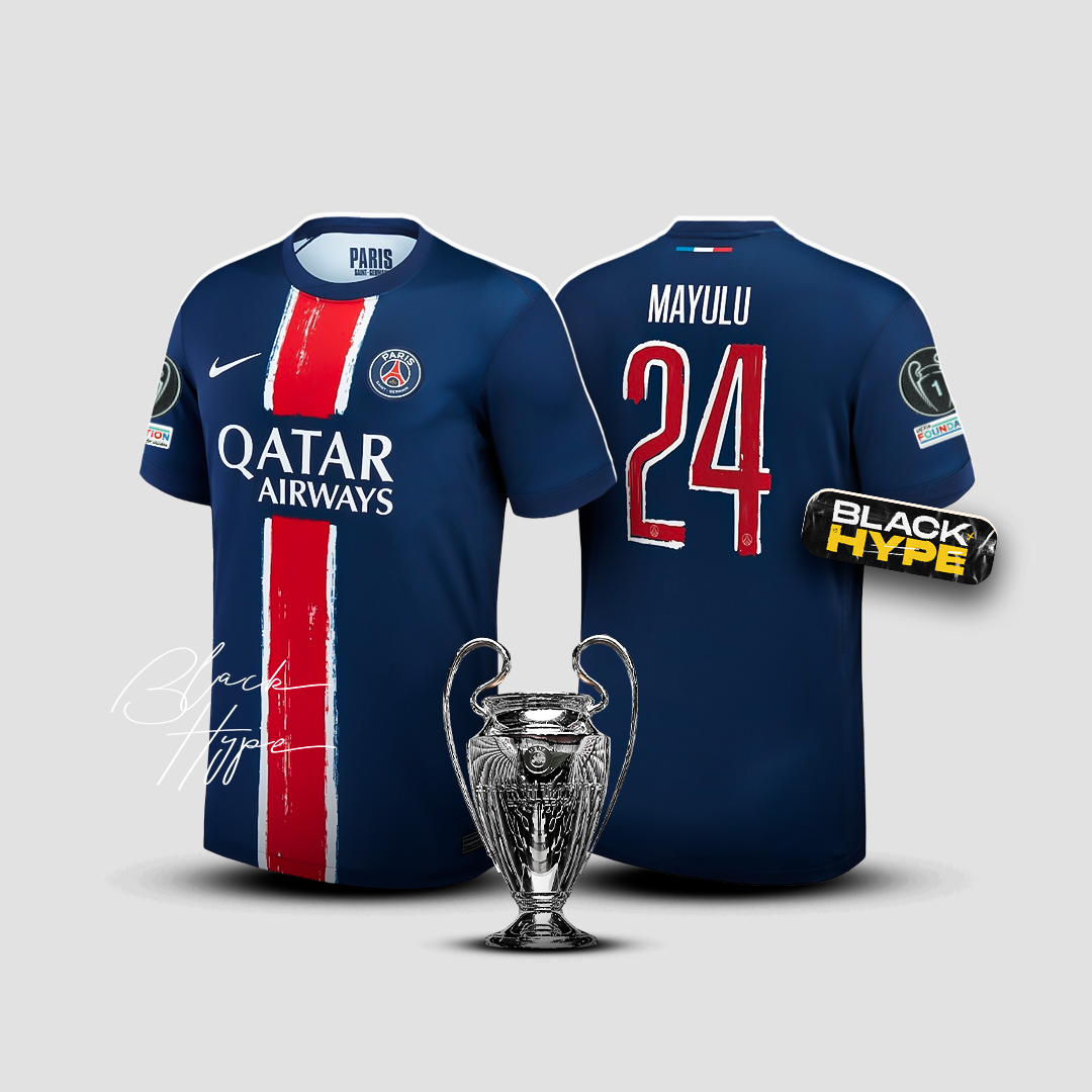 Camiseta Mayulu PSG 24/25 Primera Equipación - Champions League