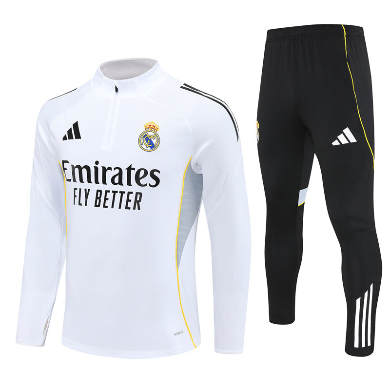 Entrenamiento Suit Real Madrid 25/26 White - Invierno