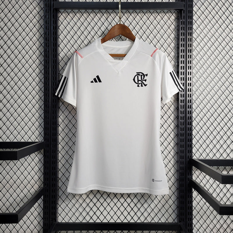 Camiseta 23∕24 Flamengo Treino - Mujer - Branco