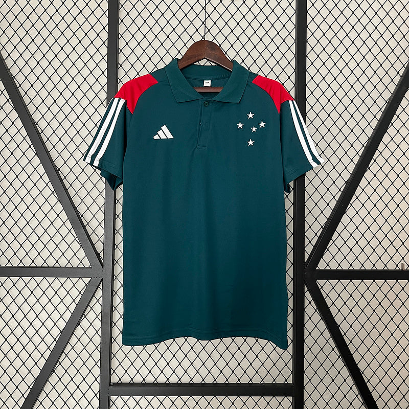 Camiseta Cruzeiro Polo 24/25 Adidas - Azul
