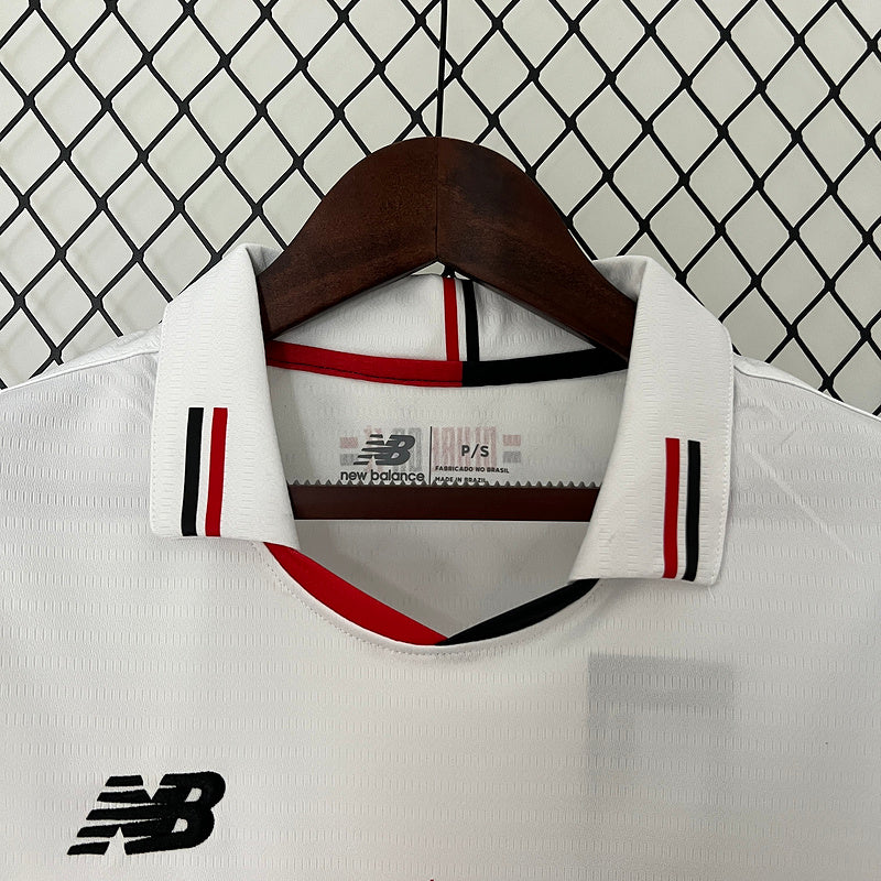 Camiseta Feminina do São Paulo Primera Equipación I 24/25 - Branco