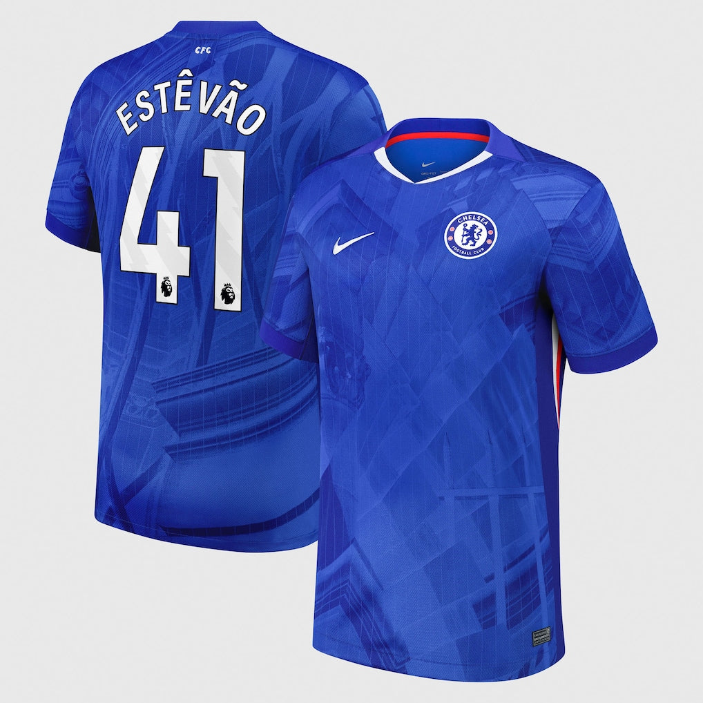 Camiseta Chelsea 25/26 Primera Equipación #41 Estêvão