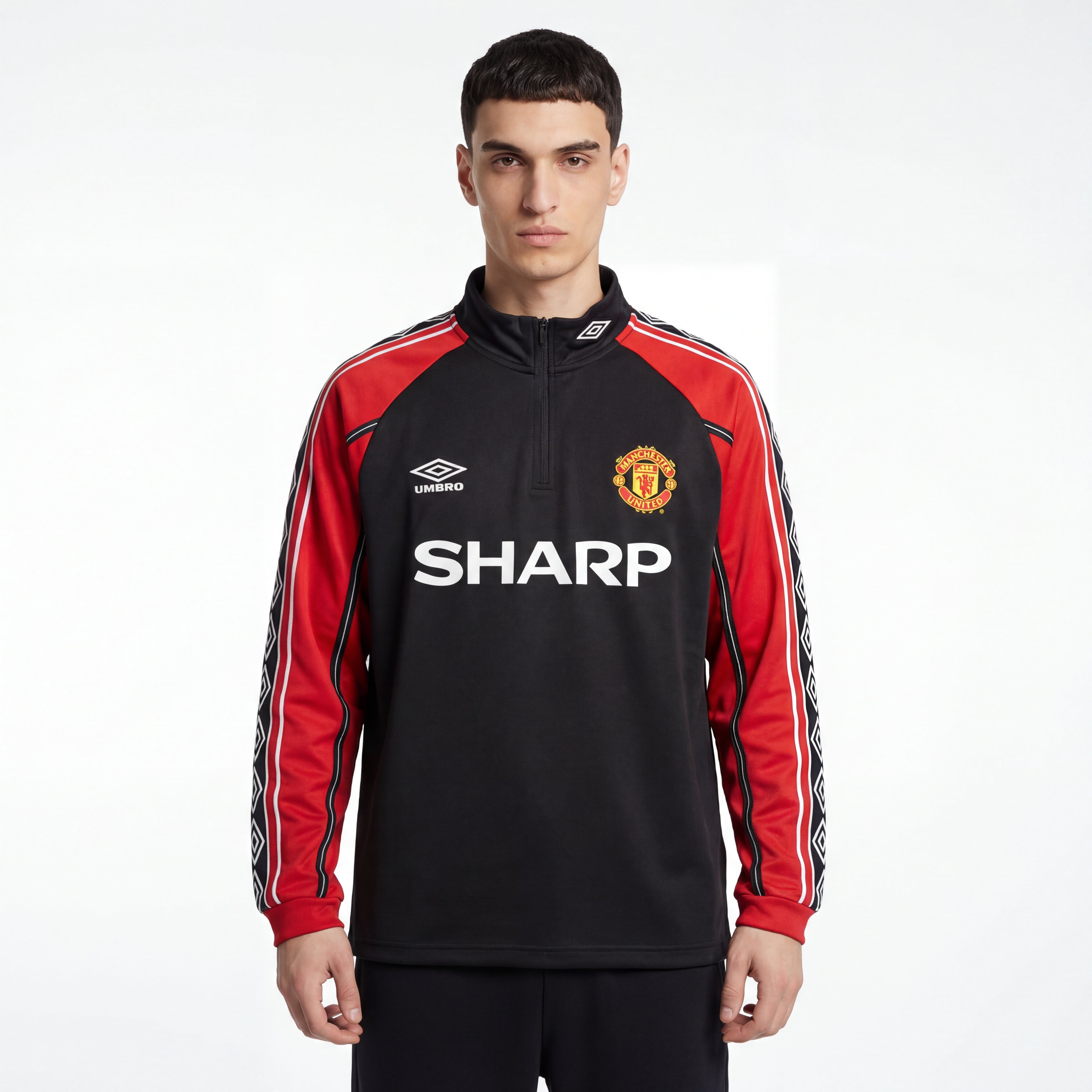 Manchester United Manga Larga Entrenamiento suit 1998-99 Retro