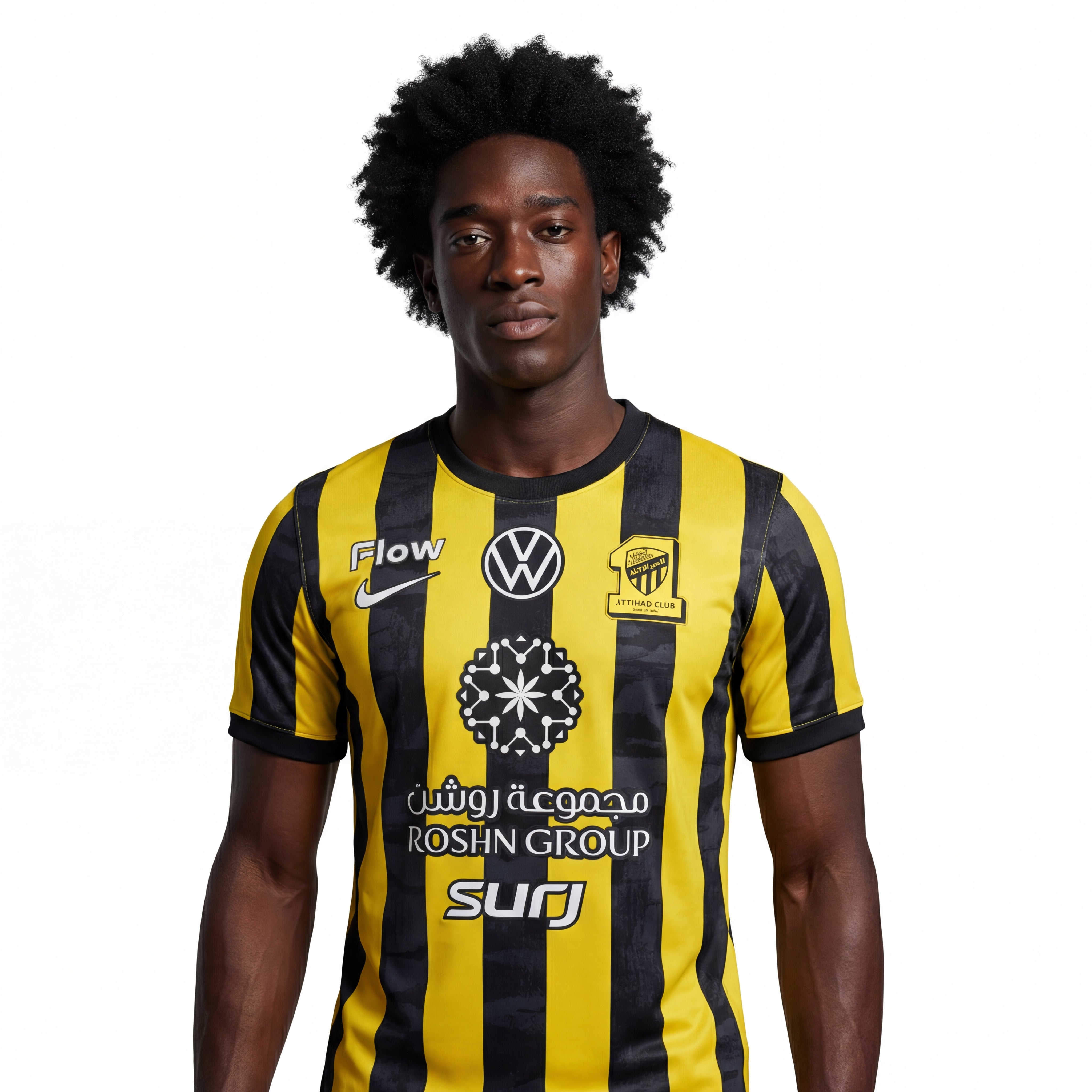 Camiseta Al Ittihad 25/26 Versión Jugador Primera Equipación