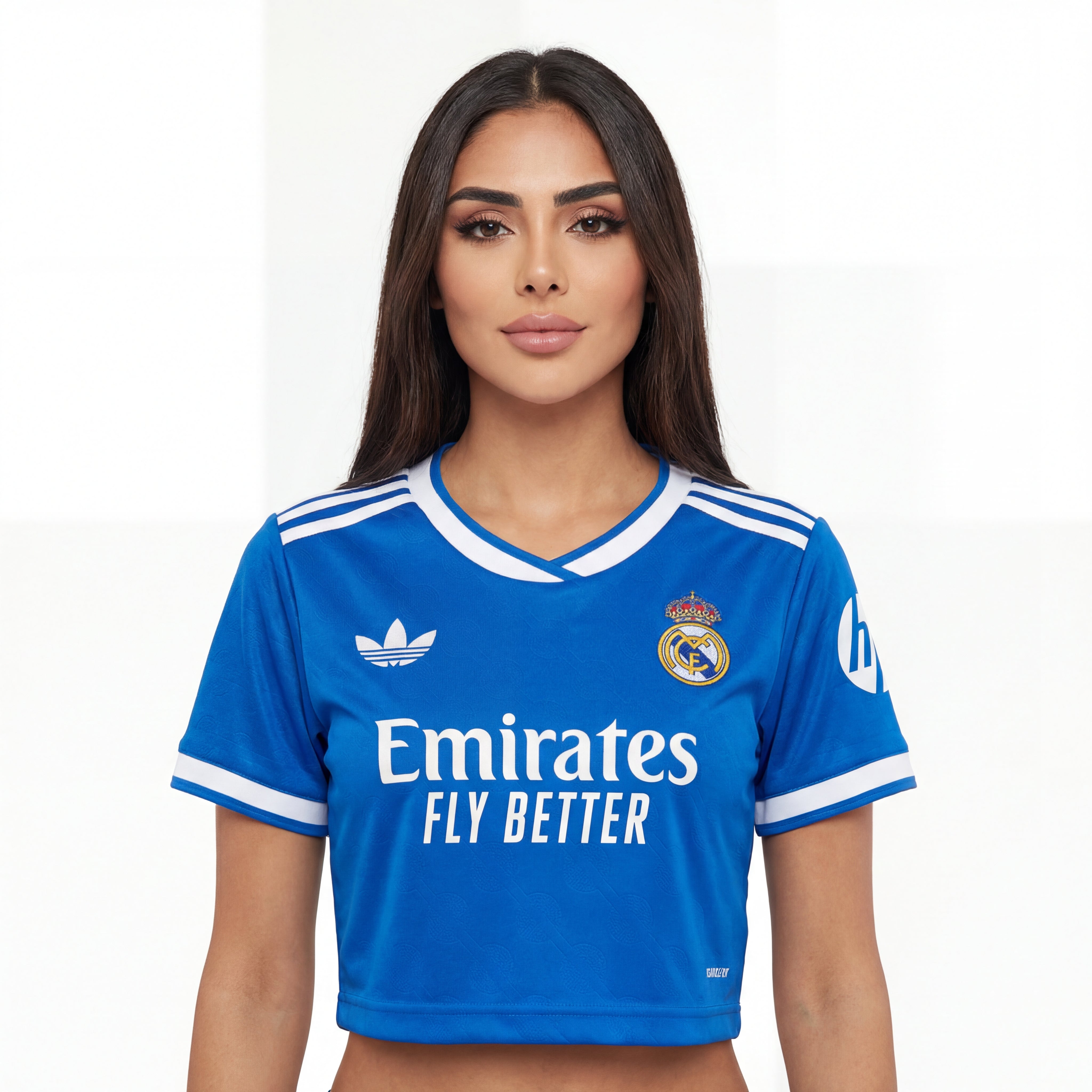 Real Madrid 25/26 Tercera Equipación Segunda Equipación Mujer Cropped