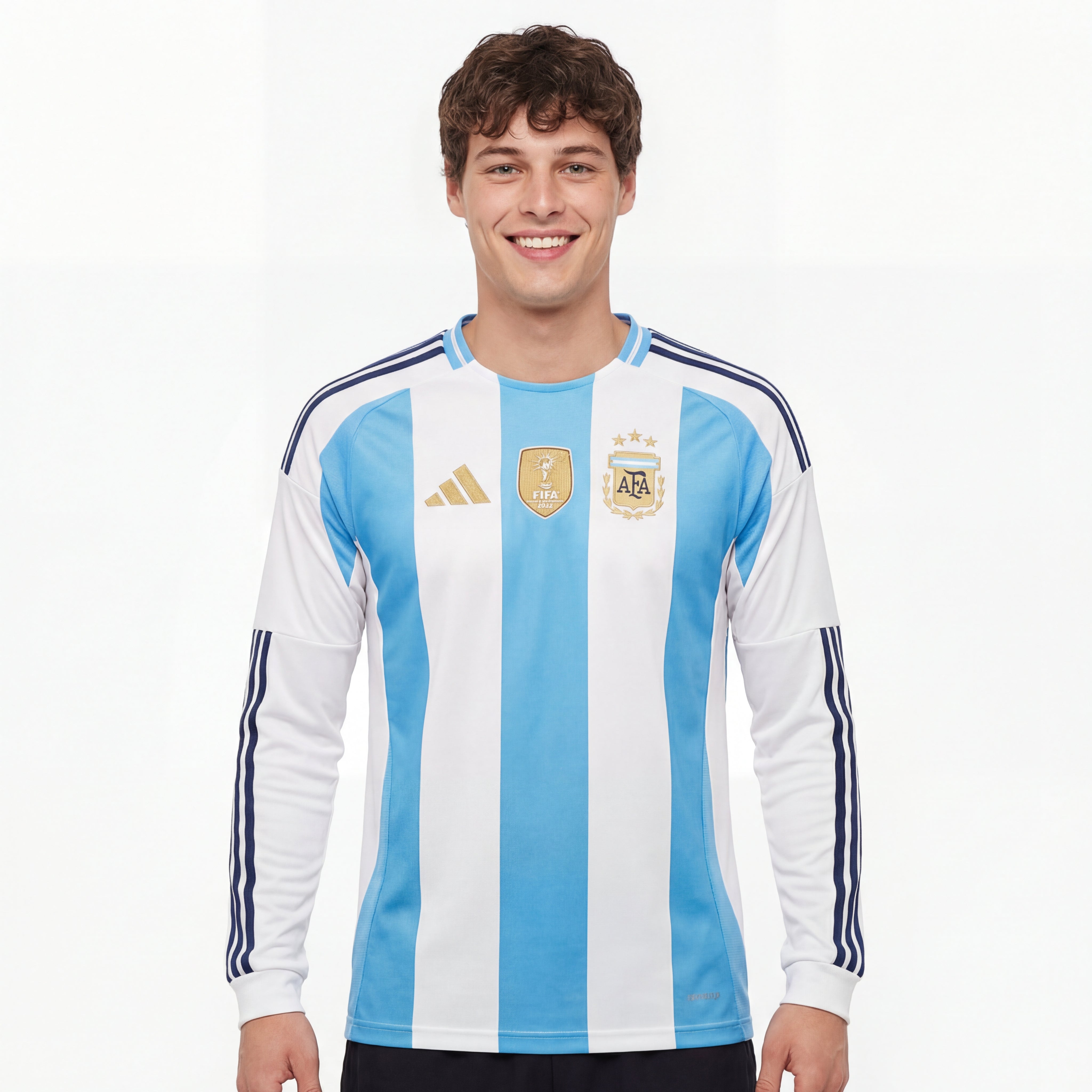 Camiseta Argentina 2026 Versión Jugador Primera Equipación Manga Larga Mundial