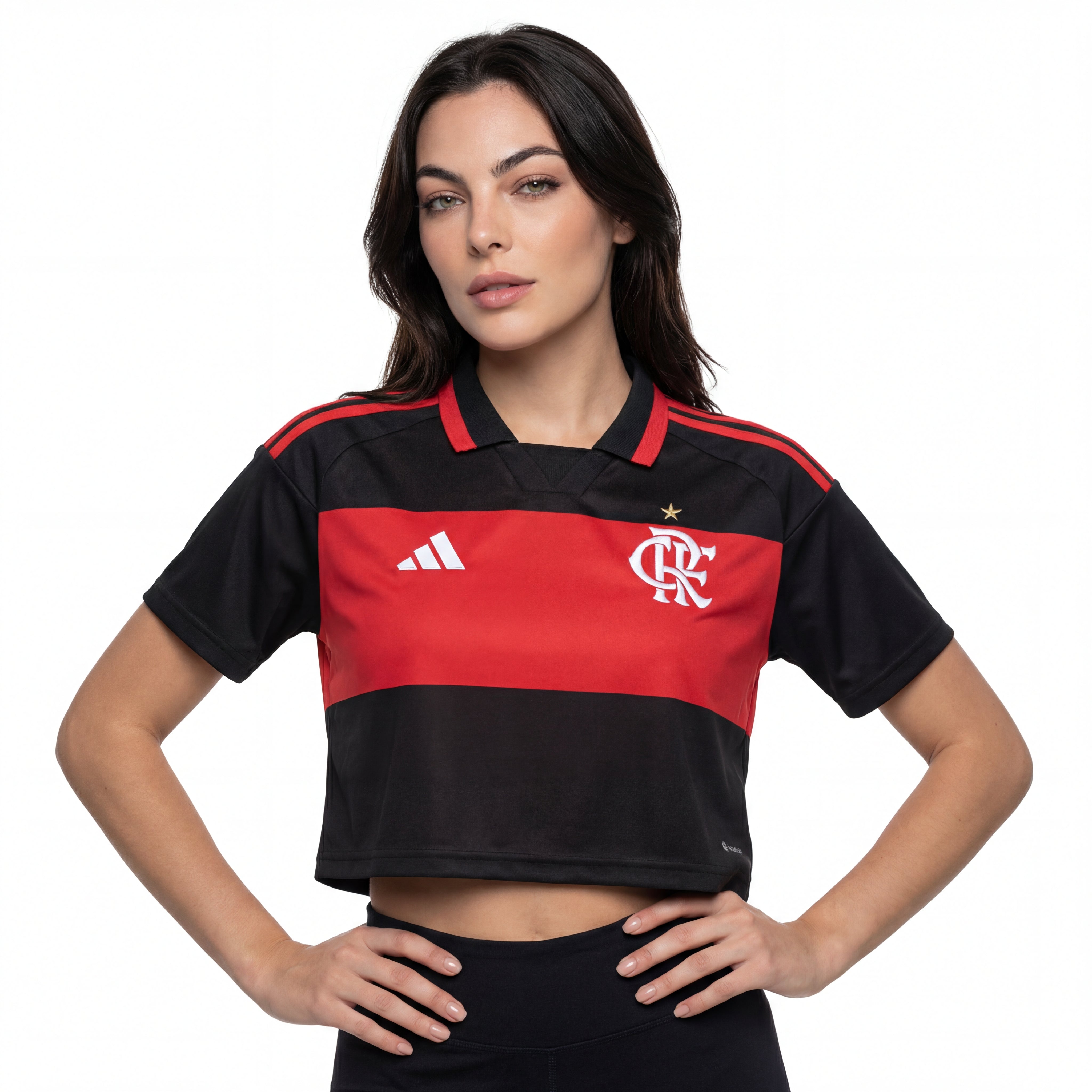 Camiseta Flamengo Cropped Mujer 26/27