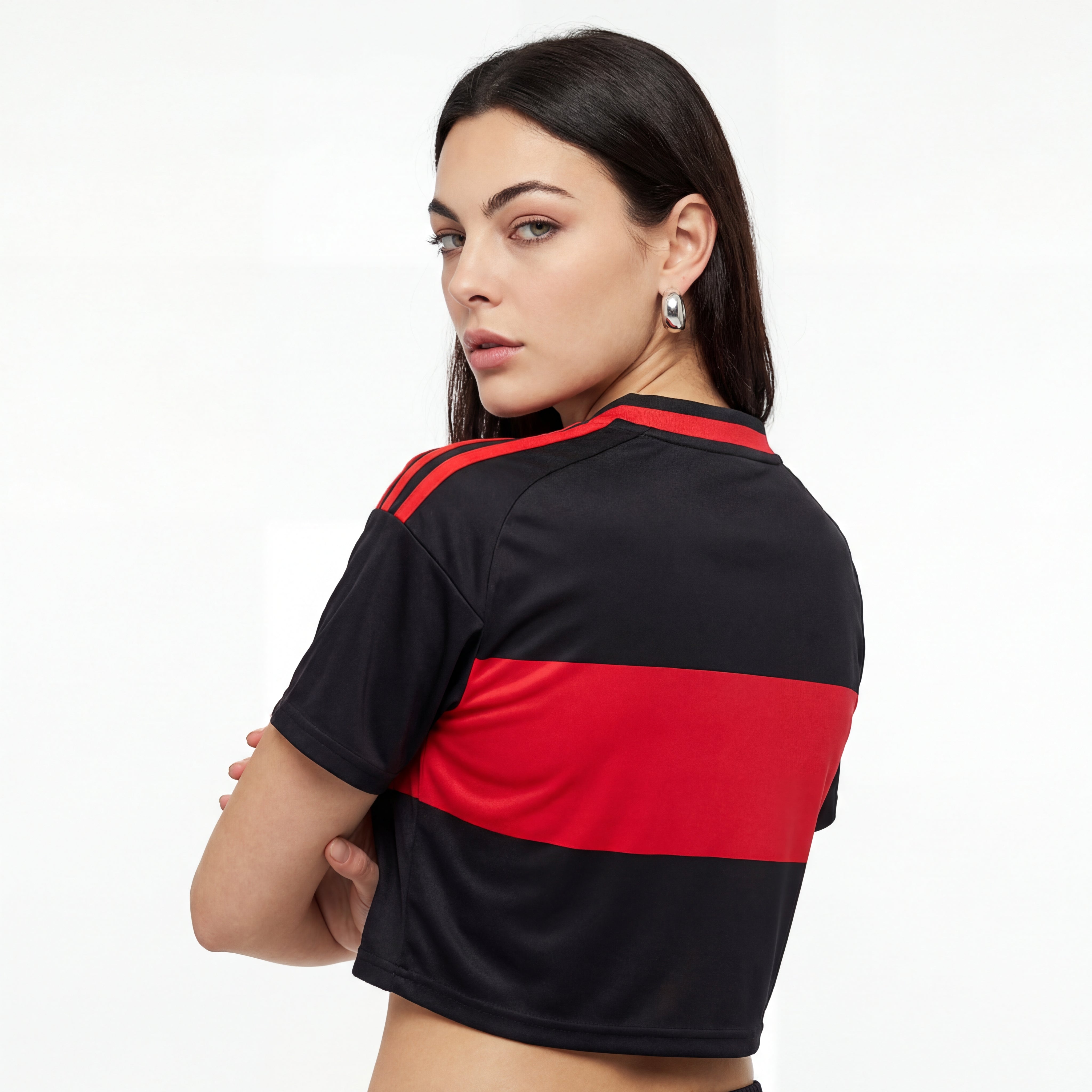 Camiseta Flamengo Cropped Mujer 26/27
