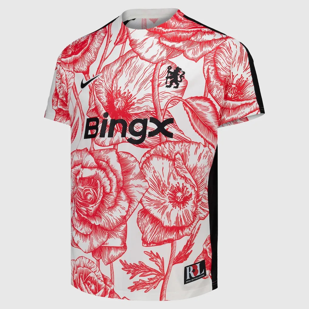 Camiseta Chelsea 25/26 Edición Limitada Remembrance Prepartido