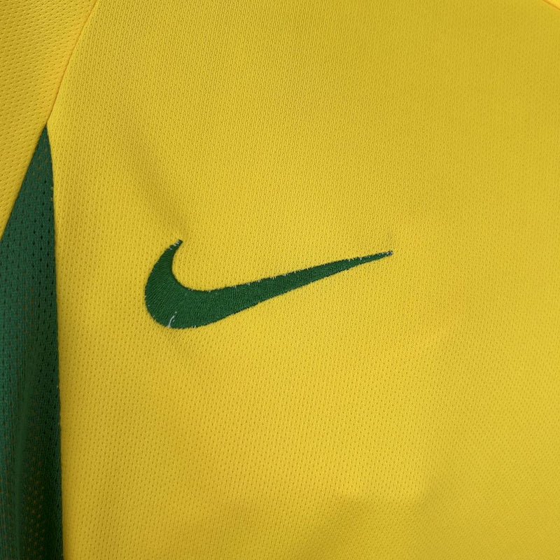 Jersey Retrô Seleção Brasil 2002/02 Home