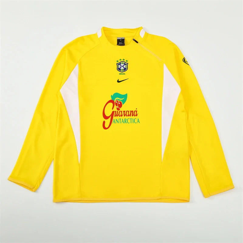 Brasil Manga Larga Entrenamiento suit 2002 Retro