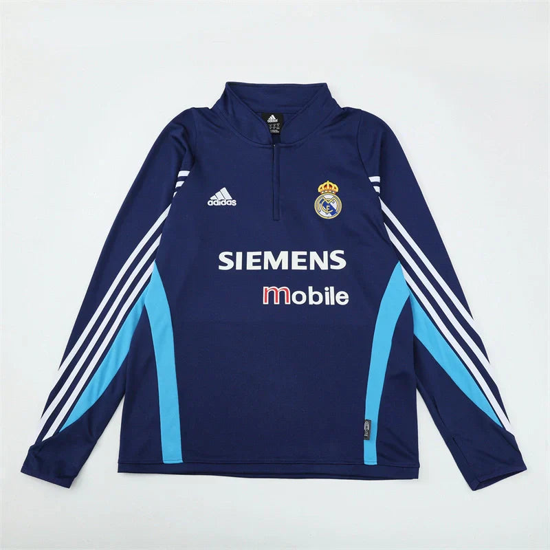 Real Madrid Manga Larga Entrenamiento suit 2003-04 Retro