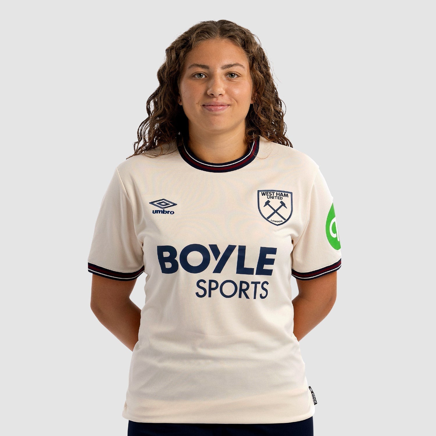 Camiseta West Ham Femenino 25/26 Segunda Equipación
