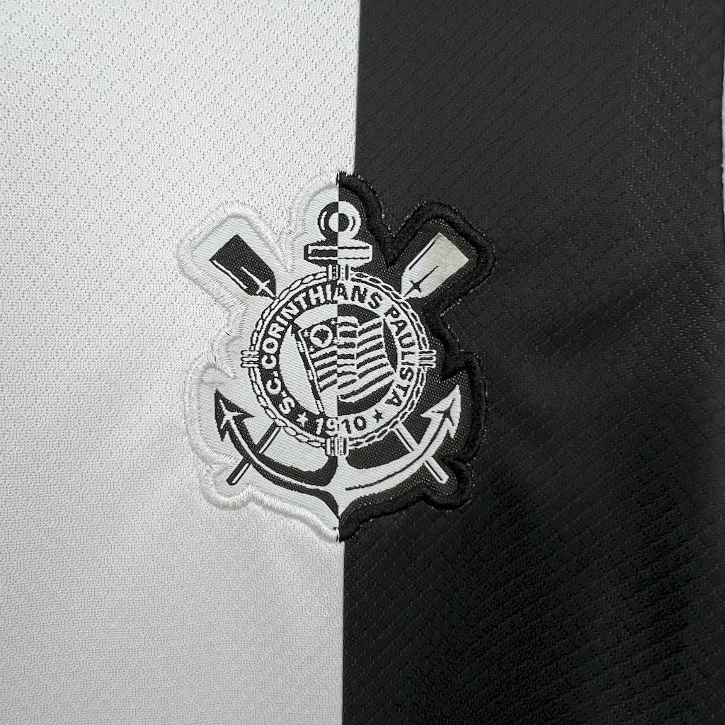 Niño Corinthians 24/25 Tercera Equipación - Preto e Branco