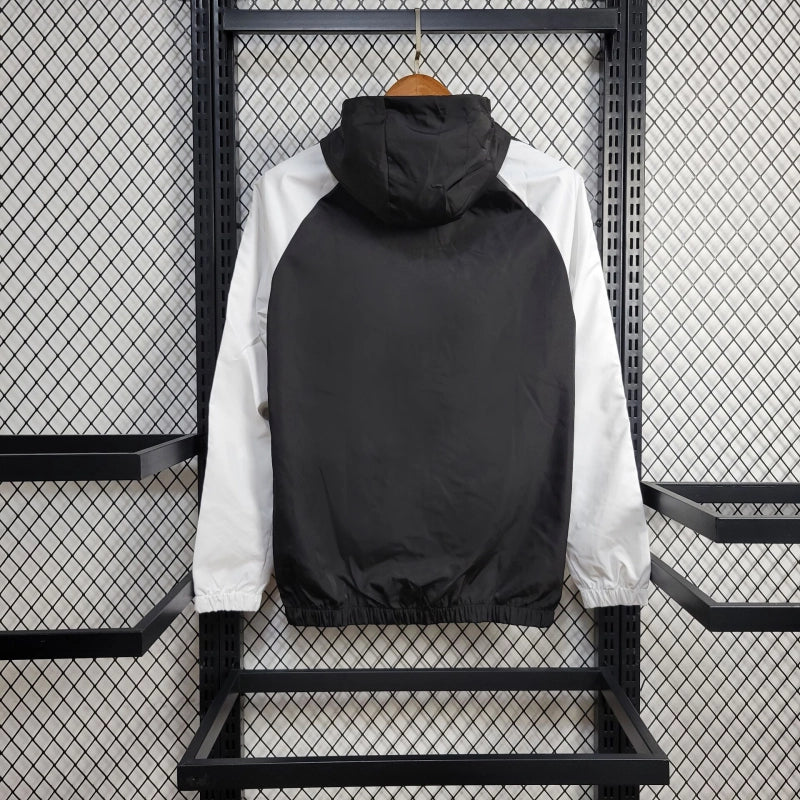 Windbreaker Real Madrid 24/25 - Preto e Branco