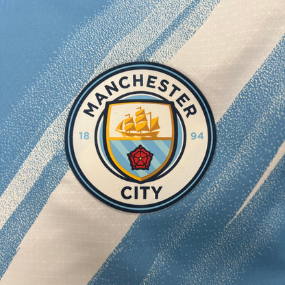 Camiseta Manchester City 25/26 Versión Jugador Primera Equipación