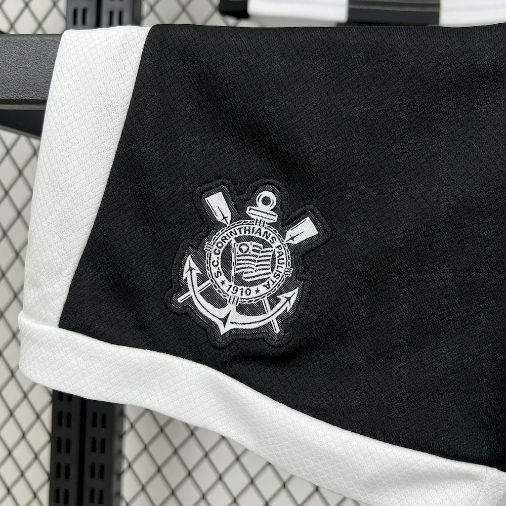 Niño Corinthians 24/25 Tercera Equipación - Preto e Branco