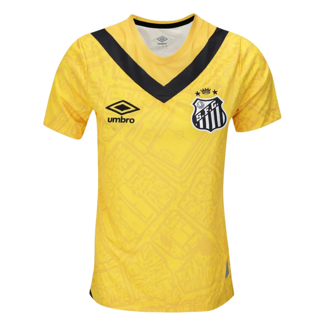 Camiseta Santos Feminina Tercera Equipación 24/25 - Amarela