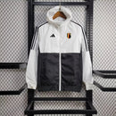 Windbreaker Bélgica 24/25 - Branco e Preto