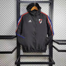 Windbreaker River Plate 24/25 - Preto e Vermelho