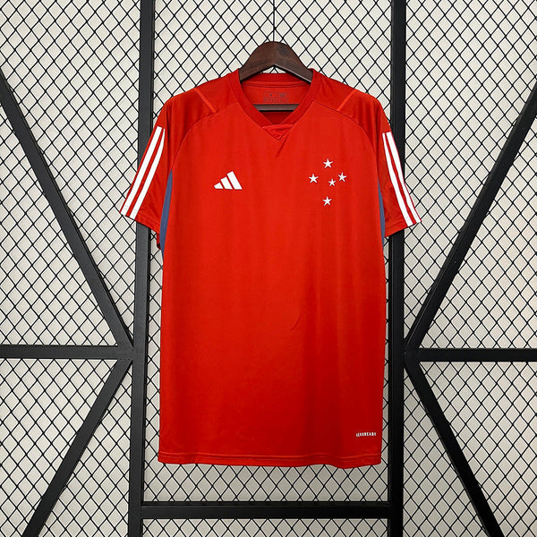 Jersey 24∕25 Cruzeiro Training Wear Red  All sponsors