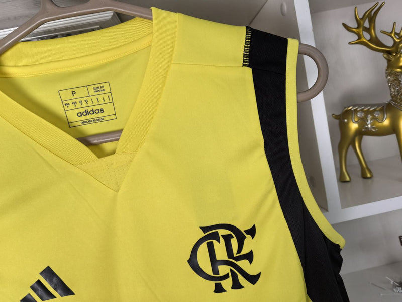 Camiseta Flamengo 24/25 Regata Treino - Amarelo