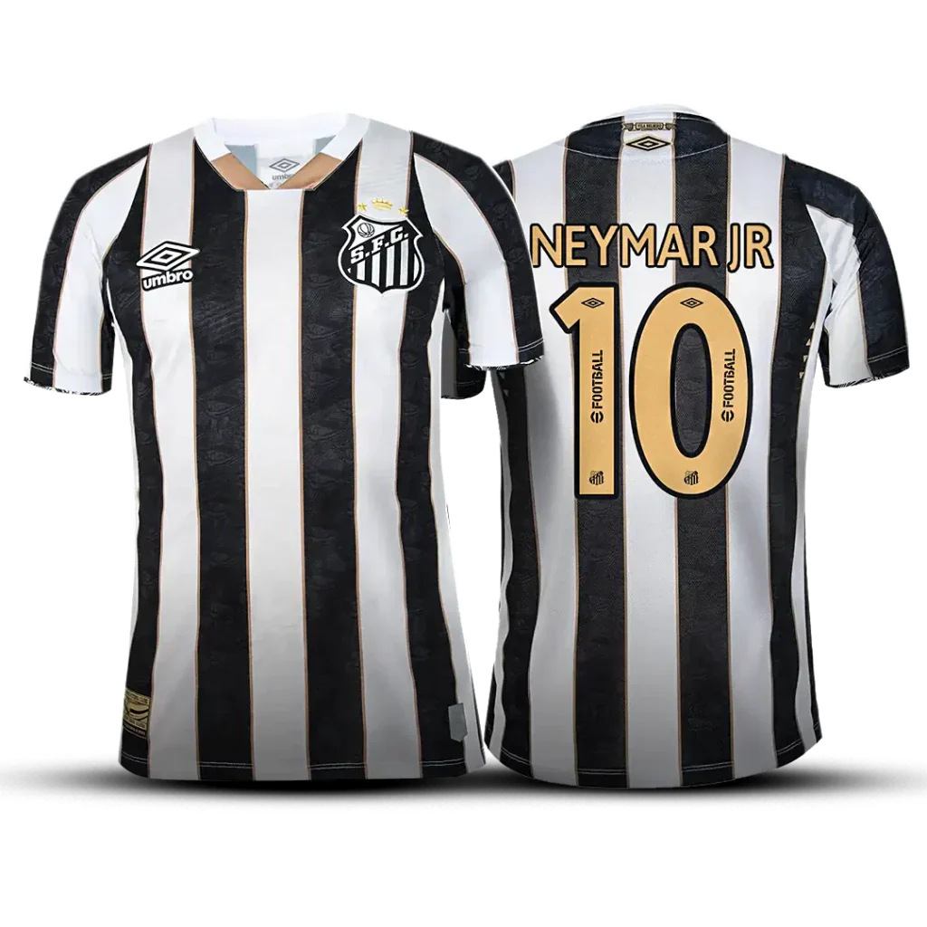 Camiseta Santos 25/26 Segunda Equipación NEYMAR JR #10 (GRÁTIS)