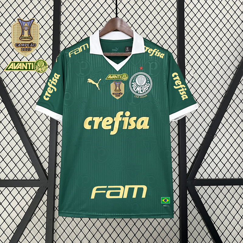 Camiseta 2024∕25 Palmeiras Primera Equipación+All sponsors