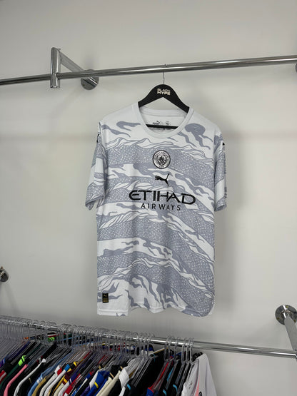 Camiseta Manchester City “Ano do Dragão de Madeira” 24/25 s/n° Torcedor Masculina - Gray