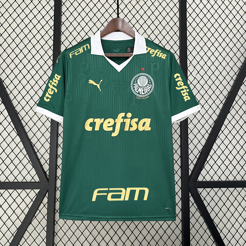 Camiseta 2024∕25 Palmeiras Primera Equipación+All sponsors
