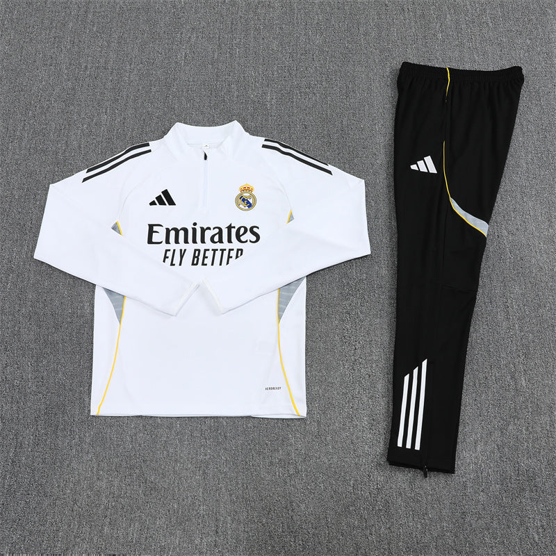 Entrenamiento Suit Real Madrid 25/26 White - Invierno