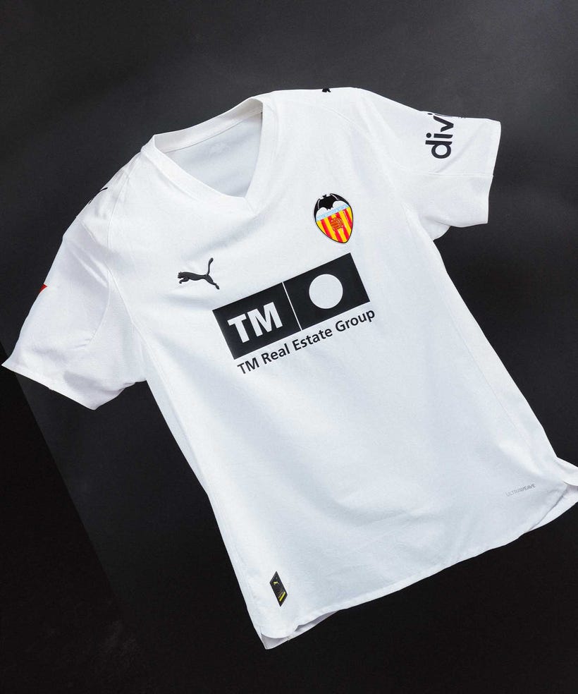 Camiseta Valencia CF 25/26 Versión Jugador Primera Equipación