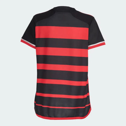 Camiseta Feminina Flamengo I 24/25 Adidas - Rubro Negro
