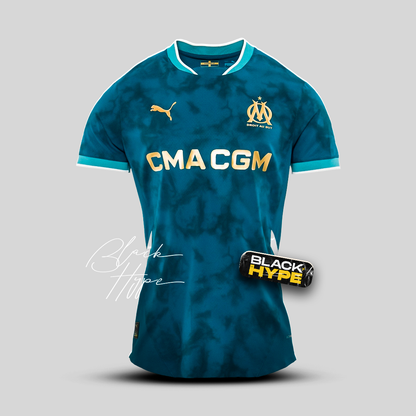 Camiseta Feminina Olympique Marseille 24/25 Segunda Equipación