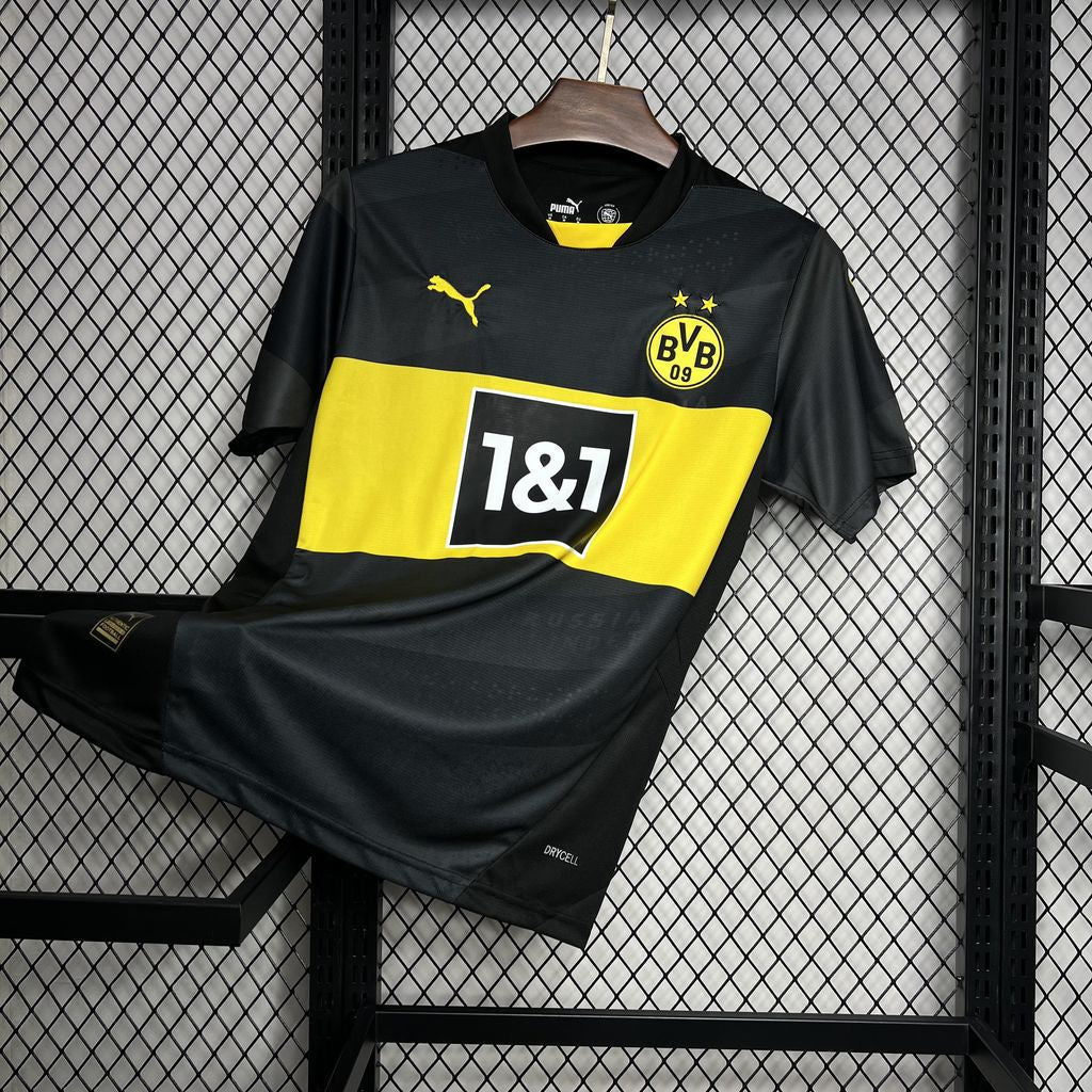 Camiseta Feminina Borussia Dortmund 24/25 Segunda Equipación