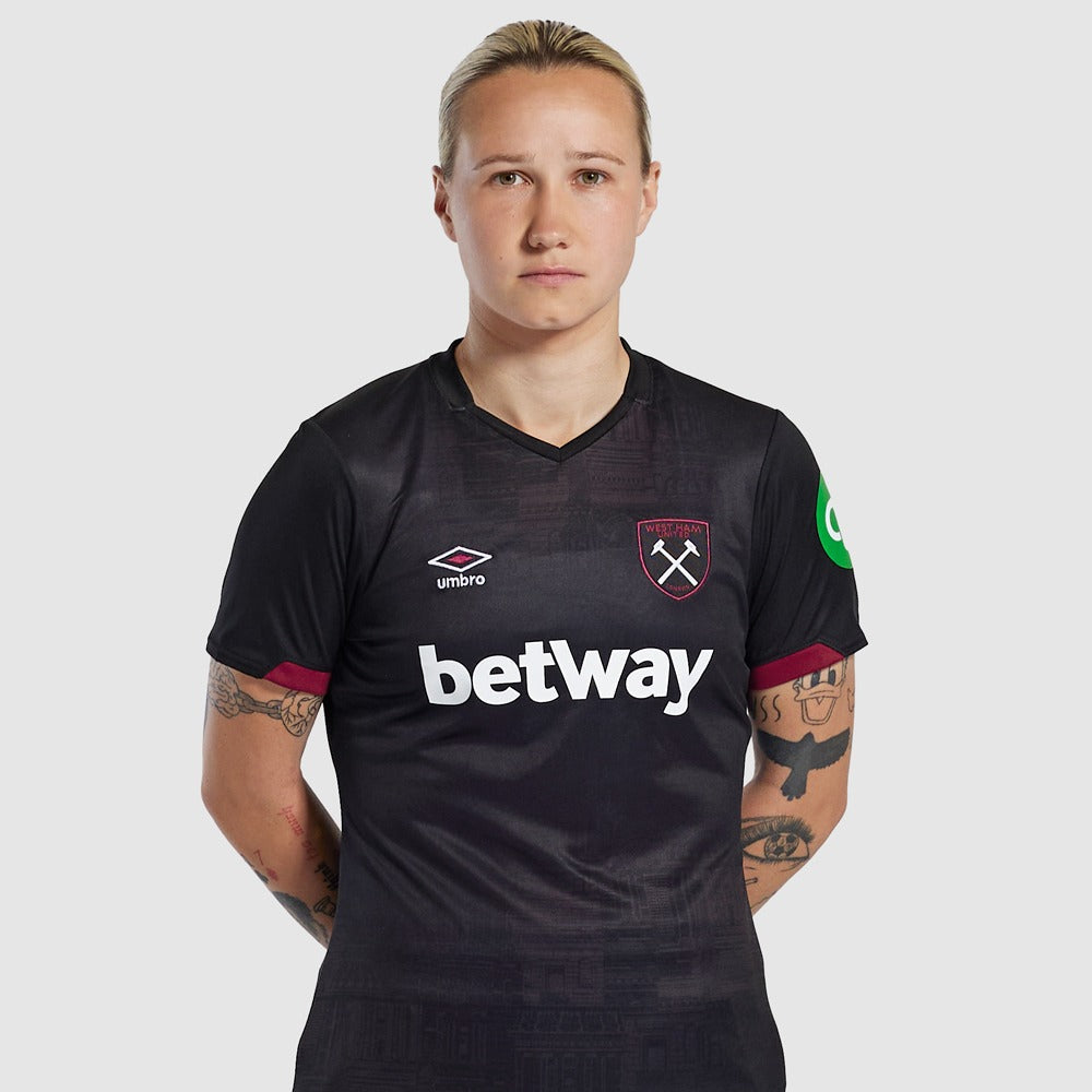 Camiseta West Ham Mujer 24/25 Segunda Equipación
