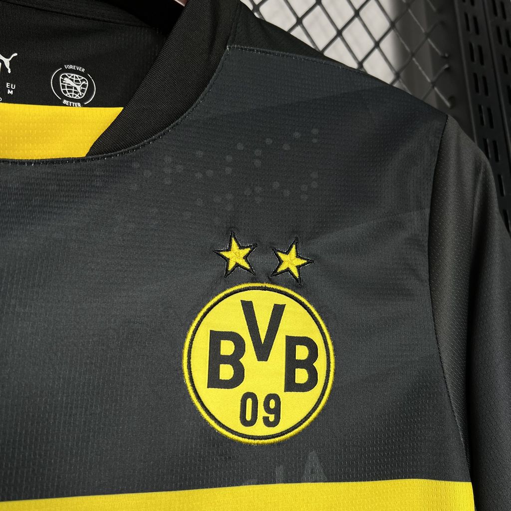 Camiseta Feminina Borussia Dortmund 24/25 Segunda Equipación